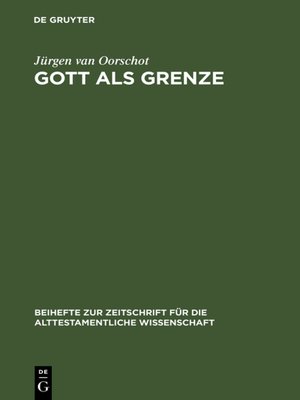 cover image of Gott als Grenze